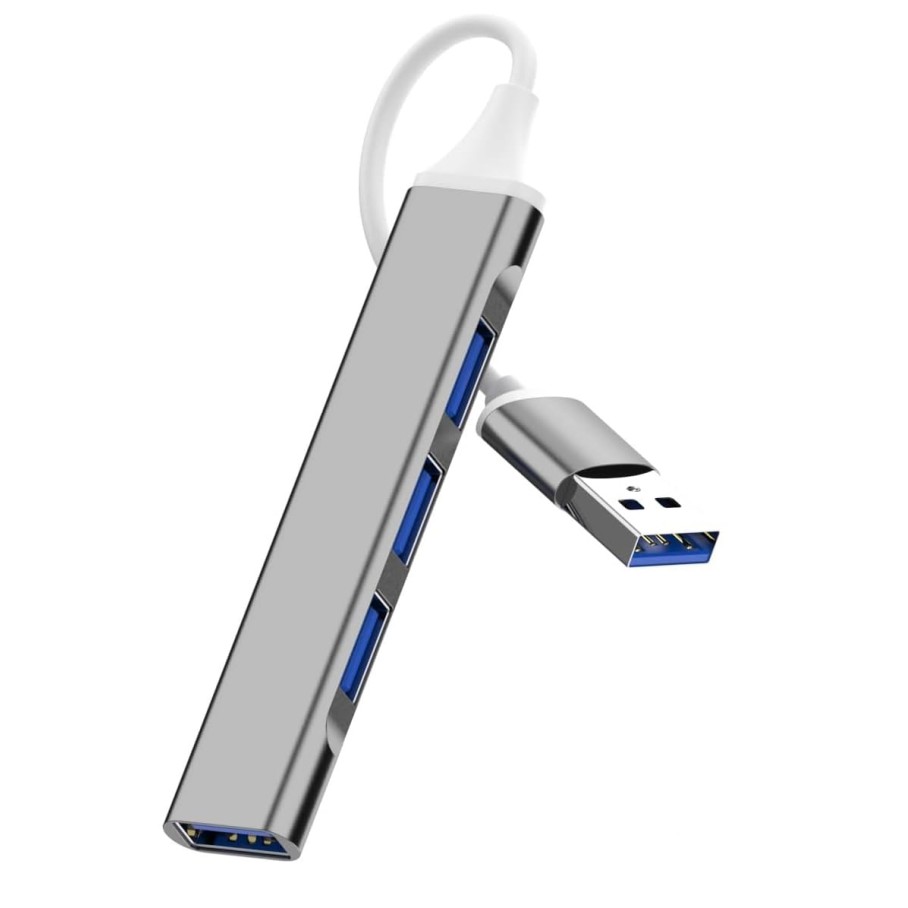 JGD PRODUCTS USB Hub 3.0 for PC, 4-Port High Speed USB Hub with Aluminium Shell, USB Port Hub 3.0 JGD PRODUCTS USB Hub 3.0 for PC, 4-Port High Speed USB Hub with Aluminium Shell, USB Port Hub 3.0