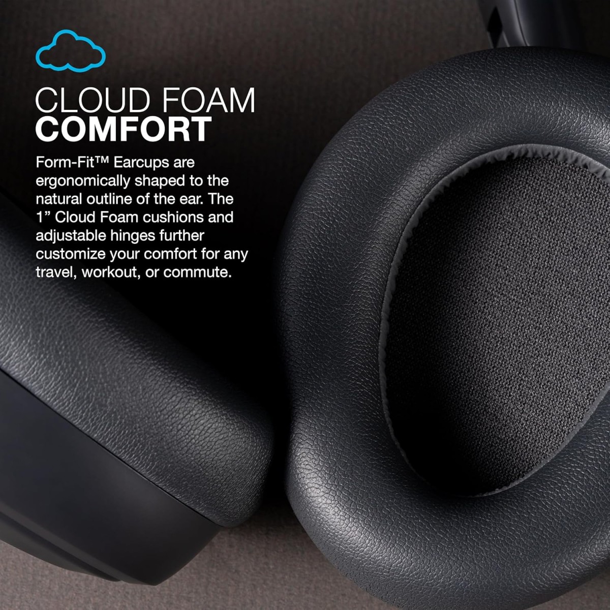 JLab JBuds LUX ANC Smart Active Noise Cancelling Headphones - Over Ear Wireless Headphones with Microphone, 70+ H Playtime Foldable Bluetooth Earphones with Multipoint & Customisable Sound, Graphite JLab JBuds LUX ANC Smart Active Noise Cancelling Headphones - Over Ear Wireless Headphones with Microphone, 70+ H Playtime Foldable Bluetooth Earphones with Multipoint & Customisable Sound, Graphite