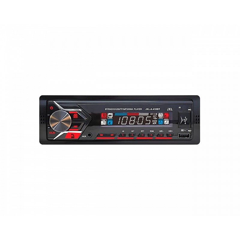 JXL-410BT Car Stereo 220W Universal Fit Single Din Mp3 Car Stereo with Dual USB Ports/Bluetooth/Hands Free Calling/FM/AUX Input/SD Card Slot & Remote Control