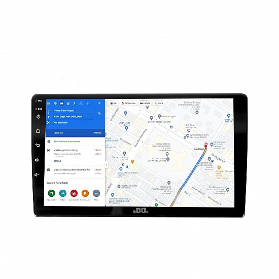 JXL 9 Inch Car Andriod Double Din Player 2GB/32GB Quad Core Processor1280P HD Screen, Latest Android Version 12 BT 5.0, Wi-Fi, GPS, USB 2.0, Navigation 2GB/32GB