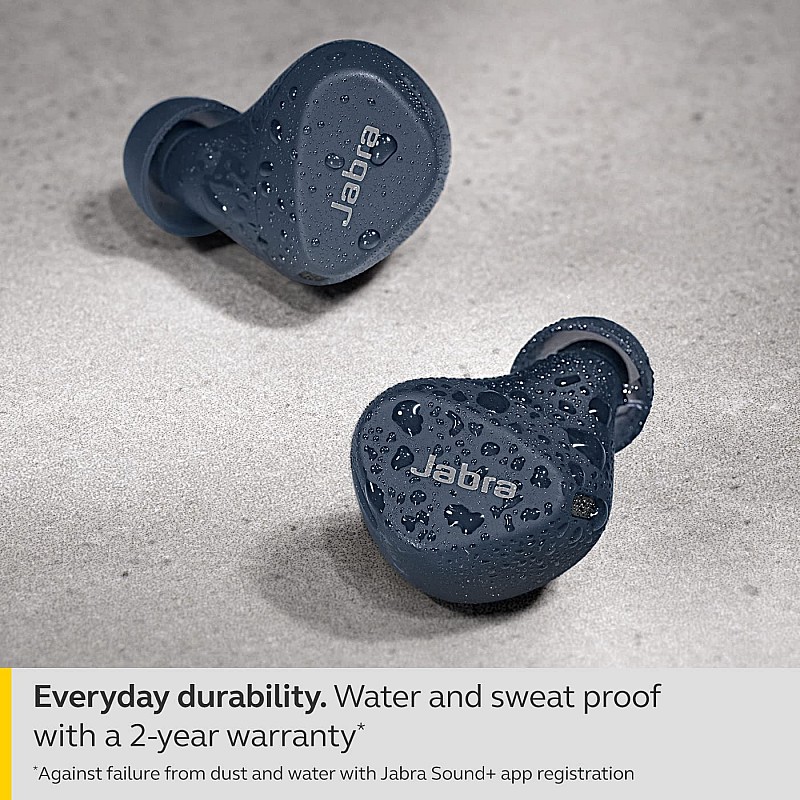 Jabra Elite 4 Active in-Ear Bluetooth Earbuds- Navy