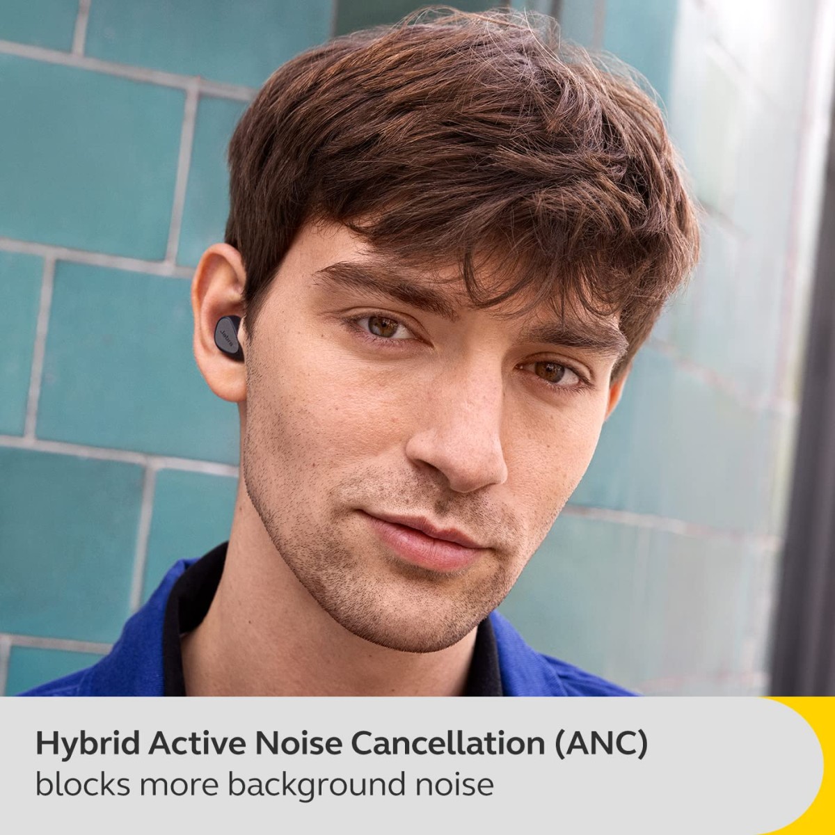 Jabra Elite 5 True Wireless in-Ear Bluetooth Earbuds - Hybrid Active Noise Cancellation (ANC), 6 Built-in Microphones for Clear Calls, Small Ergonomic Fit and 6mm Speakers