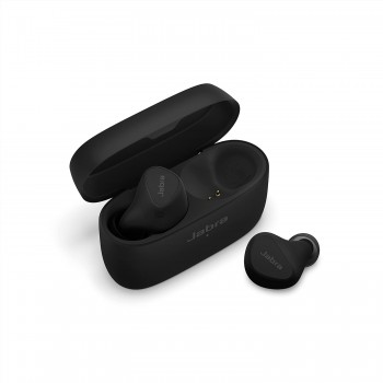 Jabra Elite 5 True Wireless in-Ear Bluetooth Earbuds - Hybrid Active Noise Cancellation (ANC), 6 Built-in Microphones for Clear Calls, Small Ergonomic Fit and 6mm Speakers 