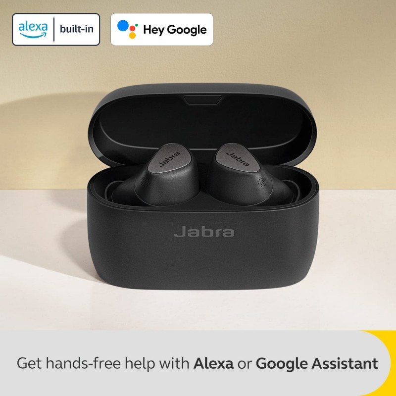 Jabra Elite 5 True Wireless in-Ear Bluetooth Earbuds - Hybrid Active Noise Cancellation (ANC), 6 Built-in Microphones for Clear Calls, Small Ergonomic Fit and 6mm Speakers Jabra Elite 5 True Wireless in-Ear Bluetooth Earbuds - Hybrid Active Noise Cancellation (ANC), 6 Built-in Microphones for Clear Calls, Small Ergonomic Fit and 6mm Speakers