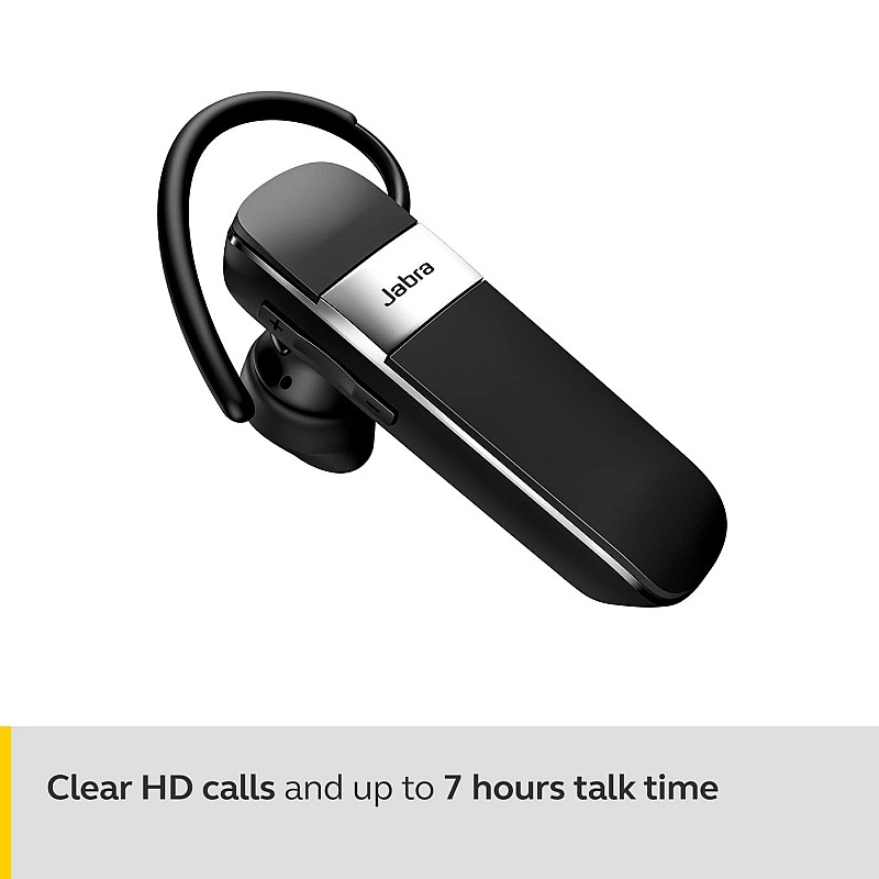 Jabra Talk 15 SE Mono Single Ear Bluetooth Truly Wireless in Ear Earbuds with Mic with Media Streaming and up to 7 Hours Talk Time - Black