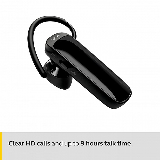 Jabra Talk 25 SE Mono Single Ear Bluetooth Truly Wireless in Ear Earbuds with Mic Media Streaming and up to 9 Hours Talk Time - Black