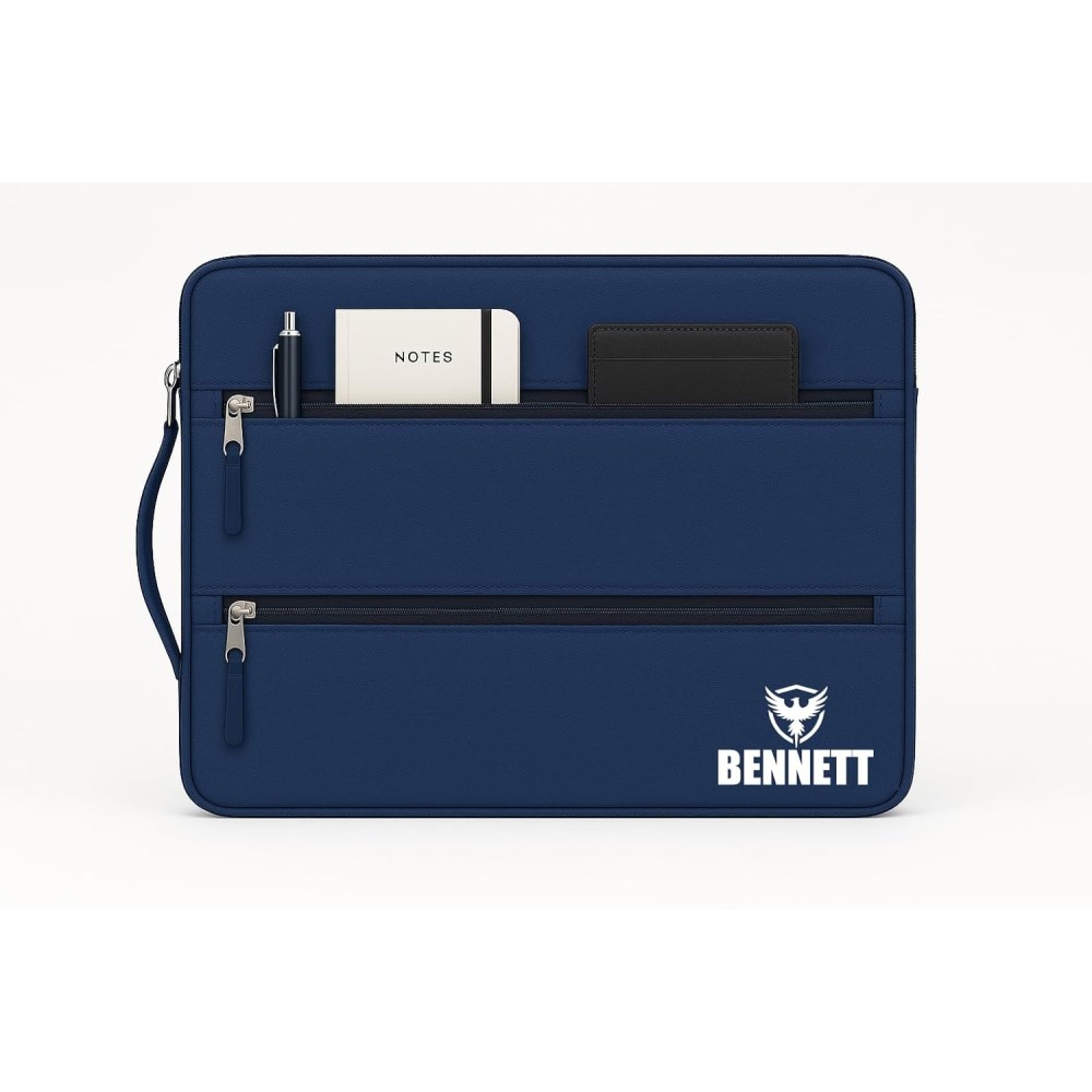 KBBRD Bennett Khadi&Polyester Drax Laptop Bag Sleeve Case Cover Pouch for 15/15.6 inches Laptop Apple/Dell/Lenovo/ASUS/Hp/Samsun (Blue)