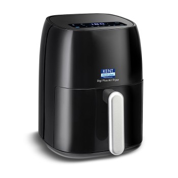 KENT Digi Plus Air Fryer | 4L Capacity & 1300W | Fry, Grill, Roast & Bake | Digital Display & Touch Control Panel | Rapid Heating | 80% Less Oil Usage | High Temperature & Uniform Heating | Black KENT Digi Plus Air Fryer | 4L Capacity & 1300W | Fry, Grill, Roast & Bake | Digital Display & Touch Control Panel | Rapid Heating | 80% Less Oil Usage | High Temperature & Uniform Heating | Black