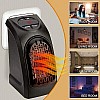 airtree Mini Electric Handy Room Heater Compact Plug-in, The Wall Outlet 400 Watts, Handy Air Warmer Blower Adjustable Timer Digital Display