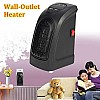 airtree Mini Electric Handy Room Heater Compact Plug-in, The Wall Outlet 400 Watts, Handy Air Warmer Blower Adjustable Timer Digital Display