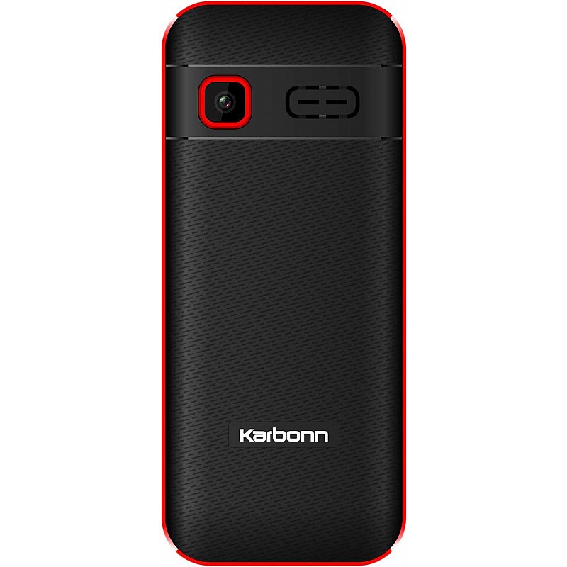 Karbonn K5 Plus (Dual SIM, Black and Red)