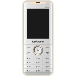 Karbonn KX23 Phone (White and Gold)