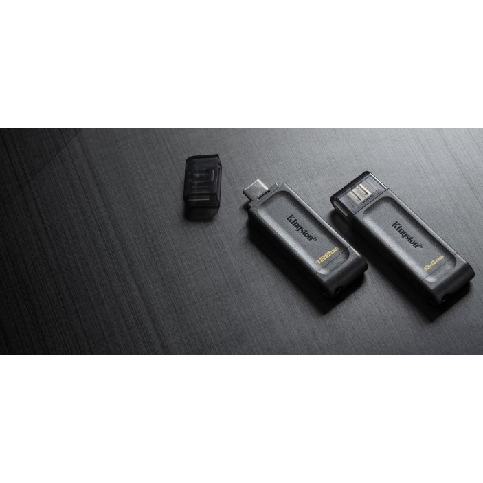 Kingston DataTraveler 70 128GB Portable and Lightweight USB-C flashdrive with USB 3.2 Gen 1 speeds DT70/128GB Kingston DataTraveler 70 128GB Portable and Lightweight USB-C flashdrive with USB 3.2 Gen 1 speeds DT70/128GB
