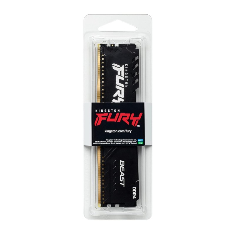 Kingston Fury 16GB 3200MHz DDR4 CL16 DIMM 1Gx8 Fury Beast Black (KF432C16BB1/16)