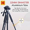 Kodak T210 150cm Three Way Pan Movement Tripod for Camera (Black)