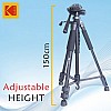 Kodak T210 150cm Three Way Pan Movement Tripod for Camera (Black)