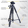 Kodak T210 150cm Three Way Pan Movement Tripod for Camera (Black)