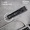 Kubra KB-1001 USB Fast charging, 90 min runtime, Adjustable 38 Length Setting, Ultra Sleek Beard Trimmer for Men (Black)