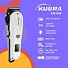 Kubra KB-309 Professional Cordless Rechargeable LED Display Hair Clipper Heavy Duty for Hair and Beard Cut (White)