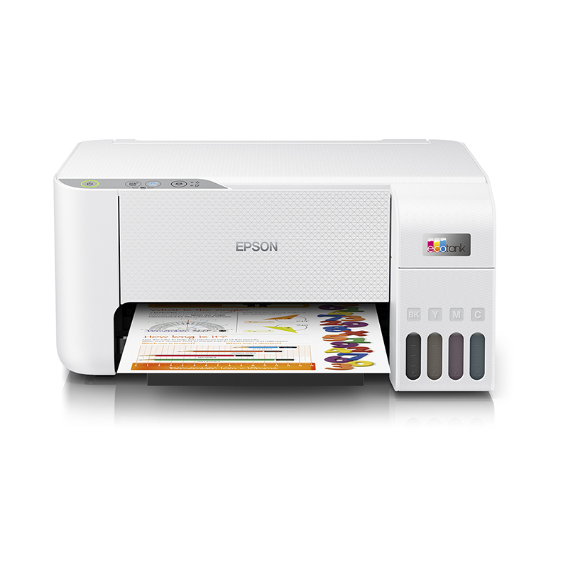 Epson Ecotank L3216 A4 All-in-One Colour Ink Tank Printer,White Epson Ecotank L3216 A4 All-in-One Colour Ink Tank Printer,White