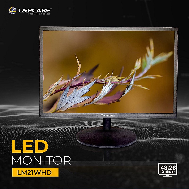 LAPCARE LED Monitor LM21WHD – 20’’(50.8CM) – VGA & HDMI