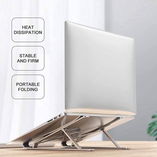 LAPGO - Aluminum Foldable stand  with Pouch up to 15.6" Laptop 