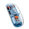 LAPCARE Trendy Plus Transparent Wireless and Bluetooth Rechargeable Mouse, USB Receiver,Desktop Lock Key