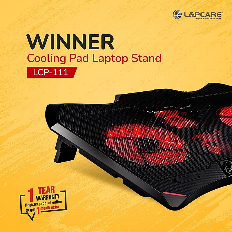 Lapcare WINNER Cooling Pad with 4 Fans Laptop Stand 