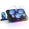 Lapcare WINNER PRO RGB Cooling Pad with 6 Fans Laptop Stand Black