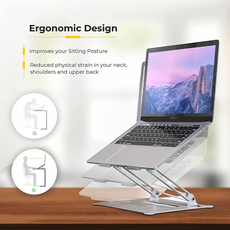 LAPERGO - Aluminum Multi Level Stand upto 17" Laptop