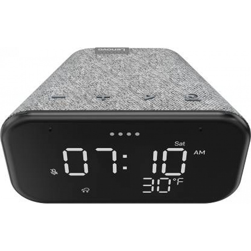 Lenovo Smart Clock Essential with Google Assistant Smart Speaker Hemp Grey