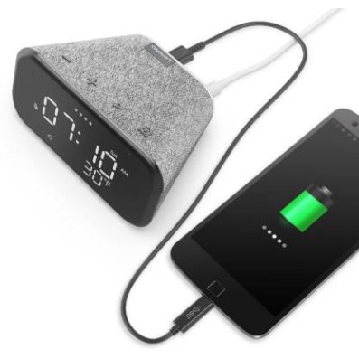 Lenovo Smart Clock Essential with Google Assistant Smart Speaker Hemp Grey Lenovo Smart Clock Essential with Google Assistant Smart Speaker Hemp Grey