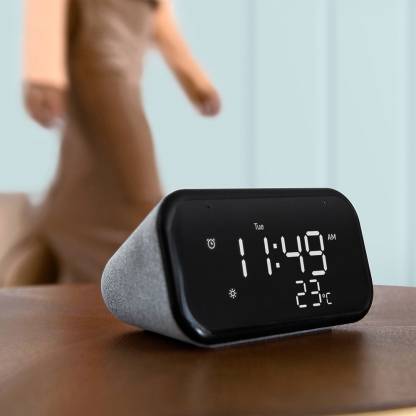 Lenovo Smart Clock Essential with Google Assistant Smart Speaker Hemp Grey Lenovo Smart Clock Essential with Google Assistant Smart Speaker Hemp Grey
