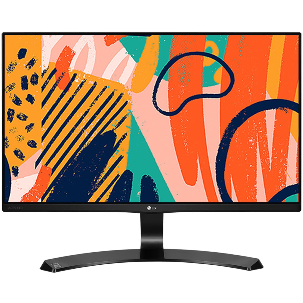 LG 22" (55CM) 22MP68VQ Full HD IPS Monitor LCD (1920 X 1080 Pixels), 3 Side Borderless with VGA, HDMI, DVI, Audio Out Ports - 22MP68VQ (Black)