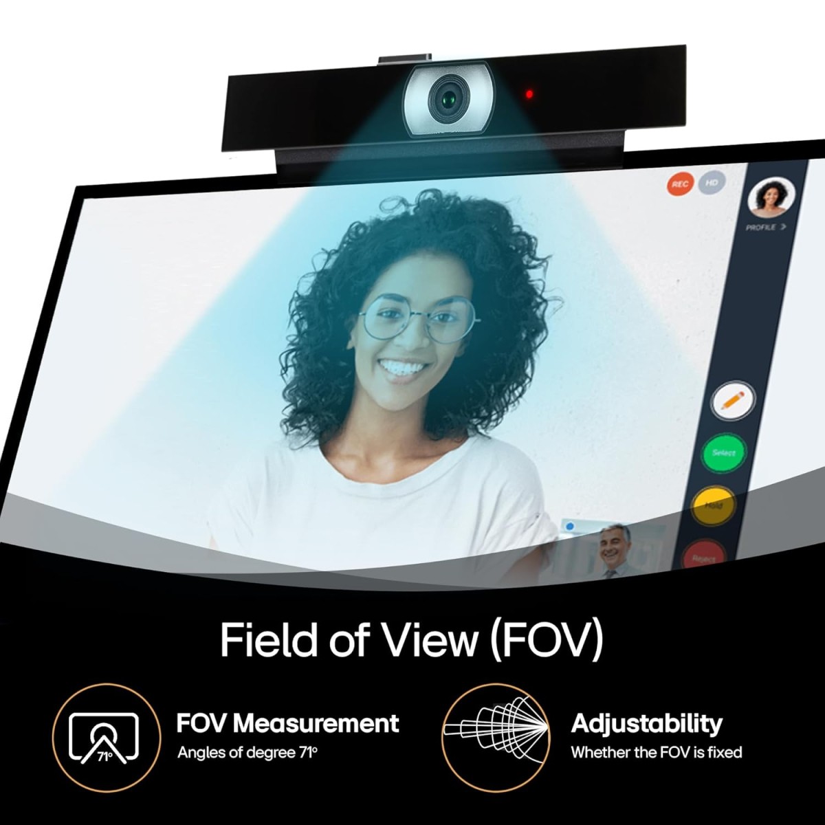 LG Full HD 1080P Smart Webcam at 30 fps, Superior Privacy, Built-in Microphone, Picture in Picture, Remote Meeting, USB Streaming, Compatible with PC, Laptops and Smart TV (VC23GA, Black) LG Full HD 1080P Smart Webcam at 30 fps, Superior Privacy, Built-in Microphone, Picture in Picture, Remote Meeting, USB Streaming, Compatible with PC, Laptops and Smart TV (VC23GA, Black)