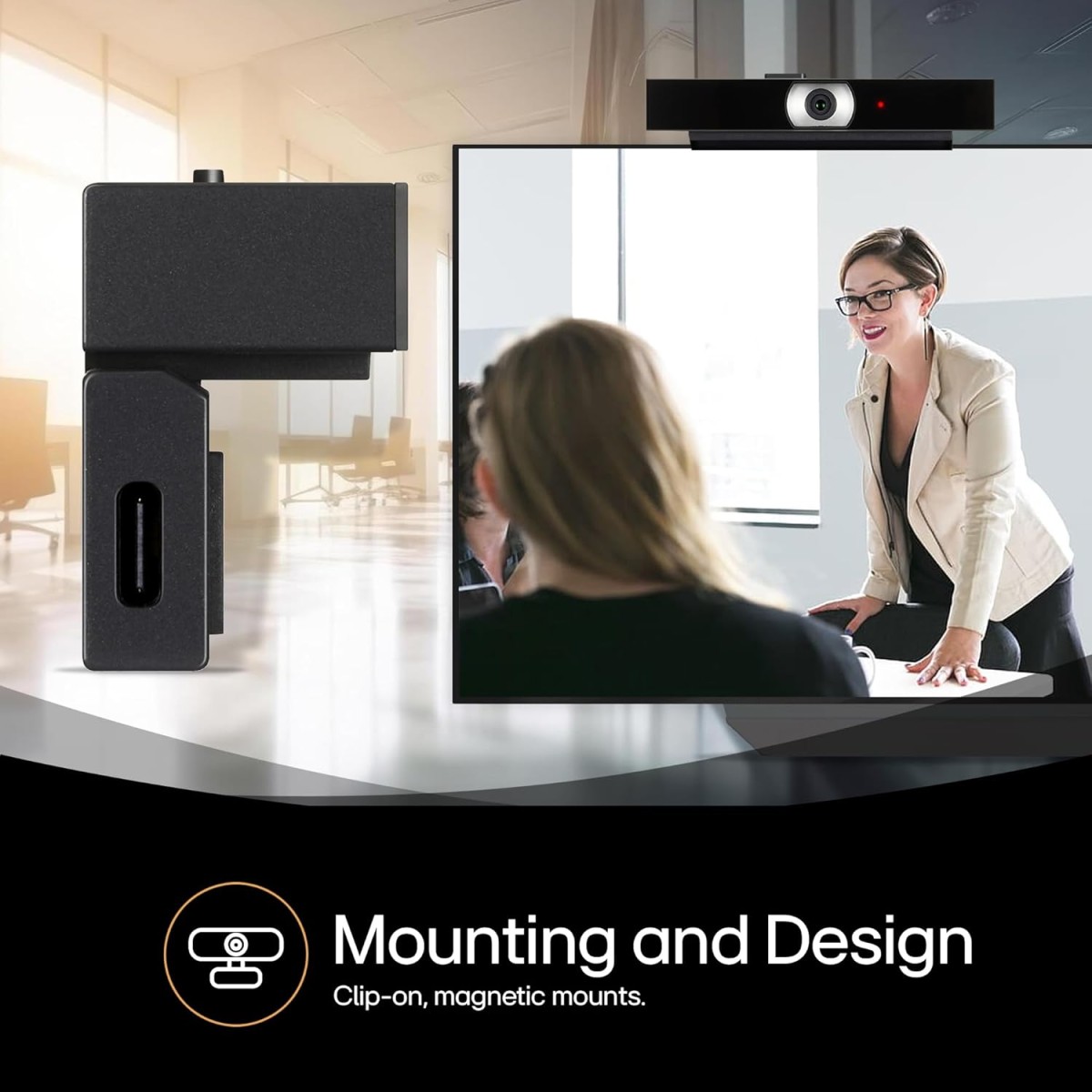 LG Full HD 1080P Smart Webcam at 30 fps, Superior Privacy, Built-in Microphone, Picture in Picture, Remote Meeting, USB Streaming, Compatible with PC, Laptops and Smart TV (VC23GA, Black) LG Full HD 1080P Smart Webcam at 30 fps, Superior Privacy, Built-in Microphone, Picture in Picture, Remote Meeting, USB Streaming, Compatible with PC, Laptops and Smart TV (VC23GA, Black)