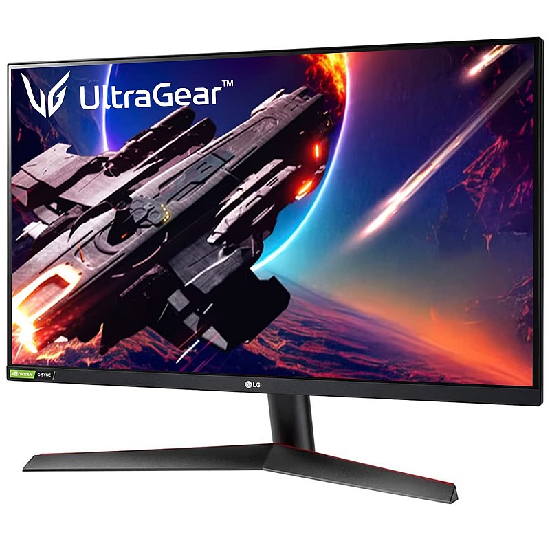 LG QHD IPS Ultragear Gaming Monitor 68 CM (27 Inches), QHD, 2560 x 1440, 1 MS, 144Hz, HDR 10, sRGB 99% (CIE1931), G-Sync Compatible, Freesync Premium, HDMI X 2, DP, HP Out 27GN800 