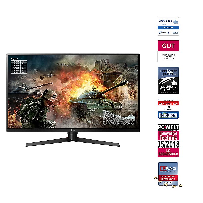 LG Ultragear 80 cm (32 inches) QHD (2K) Gaming Monitor with 144Hz,1ms, Radeon Freesync, Display Port 