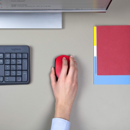 Logitech M171 Wireless Mouse (Red)