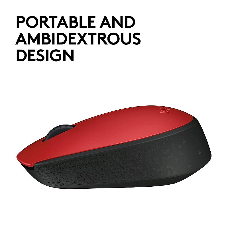 Logitech M171 Wireless Mouse (Red)