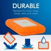 LaCie Rugged USB-C 4TB Portable External Hard Drive USB 3.0 Compatible, Drop Shock Dust Rain Resistant, for Mac & PC Desktop Laptop and 2-Year Data Recovery Services (STFR4000800)