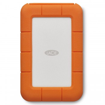 LaCie Rugged USB-C 4TB Portable External Hard Drive USB 3.0 Compatible, Drop Shock Dust Rain Resistant, for Mac & PC Desktop Laptop and 2-Year Data Recovery Services (STFR4000800)