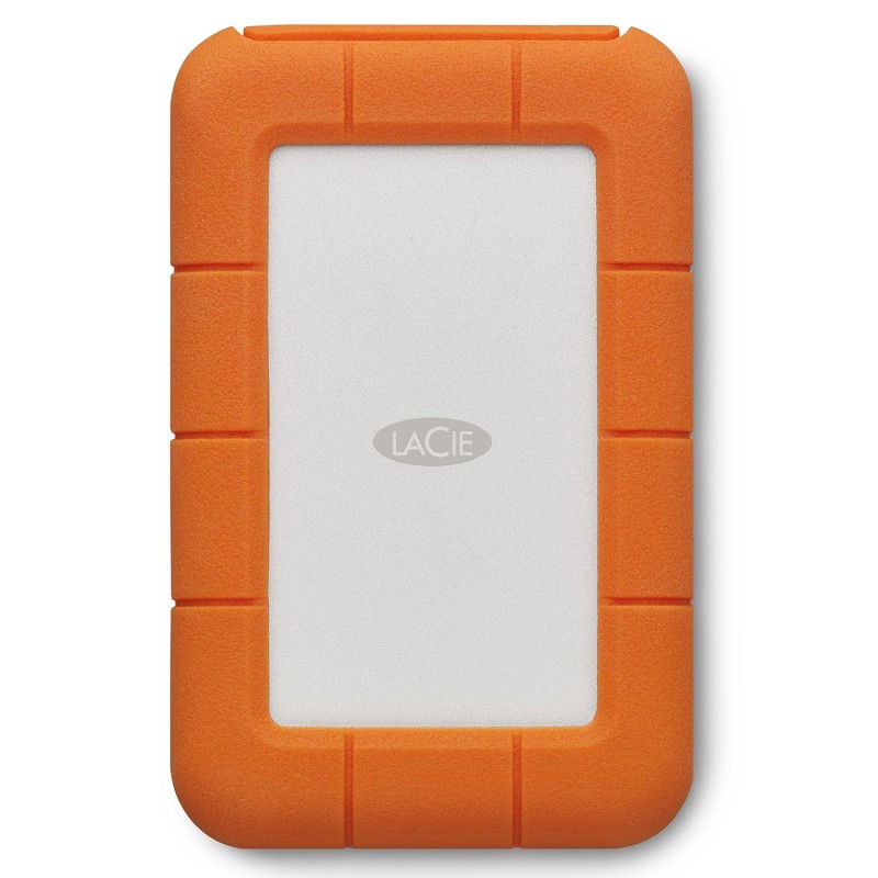 LaCie Rugged USB-C 4TB Portable External Hard Drive USB 3.0 Compatible, Drop Shock Dust Rain Resistant, for Mac & PC Desktop Laptop and 2-Year Data Recovery Services (STFR4000800)