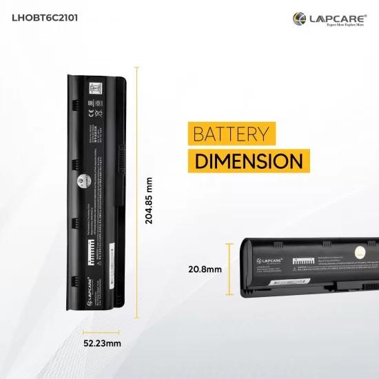 Lapcare CQ42 6-Cell Battery for HP Pavilion, CQ32, CQ42, CQ62, 593553-001, MU06, MU09, G6 series