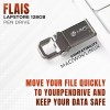 Lapcare Flais 128GB Metal USB 3.2 Flash Drive | Pen Drive | Up to 400Mbps Speed | Reliable Data Storage with 5-Year Warranty