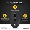 Lapcare Jolly Rechargeable Mouse - 4 Button, 1600 dpi - Gray 