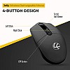 Lapcare Jolly Rechargeable Mouse - 4 Button, 1600 dpi - Gray 