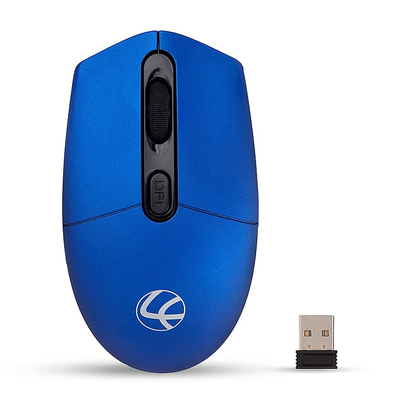 Lapcare Jolly LMW-111 Wireless Rechargeable Mouse with 4 Durable Keys and DPI Upto 1600 (Dark Grey) (LKWILD6925)-