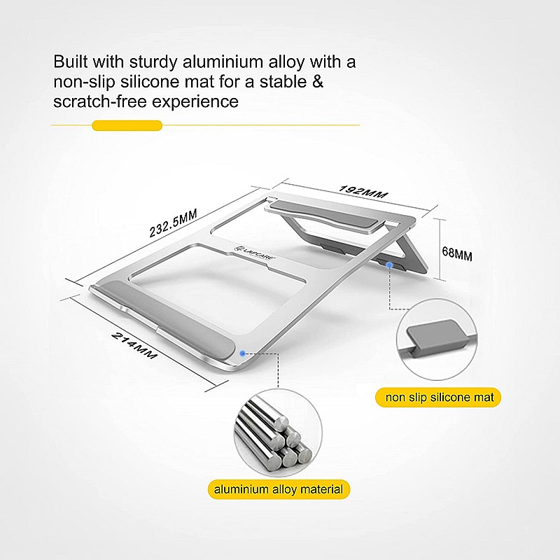 Lapcare LAPBUDDY-  Aluminum Laptop Stand upto 15.6" Laptop