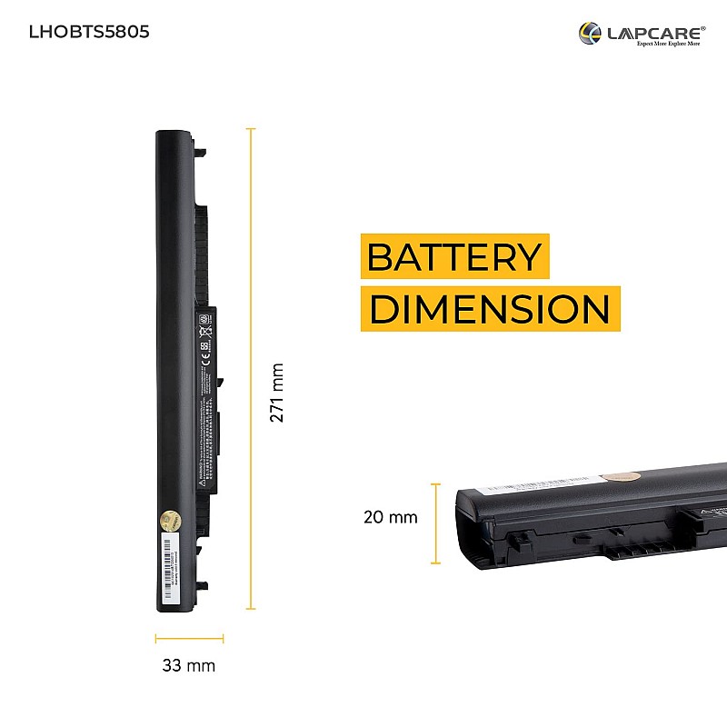 Lapcare LHOBTS5805 4-Cell 14.8V 2000mAh Laptop Battery for HP HS04 (Black)